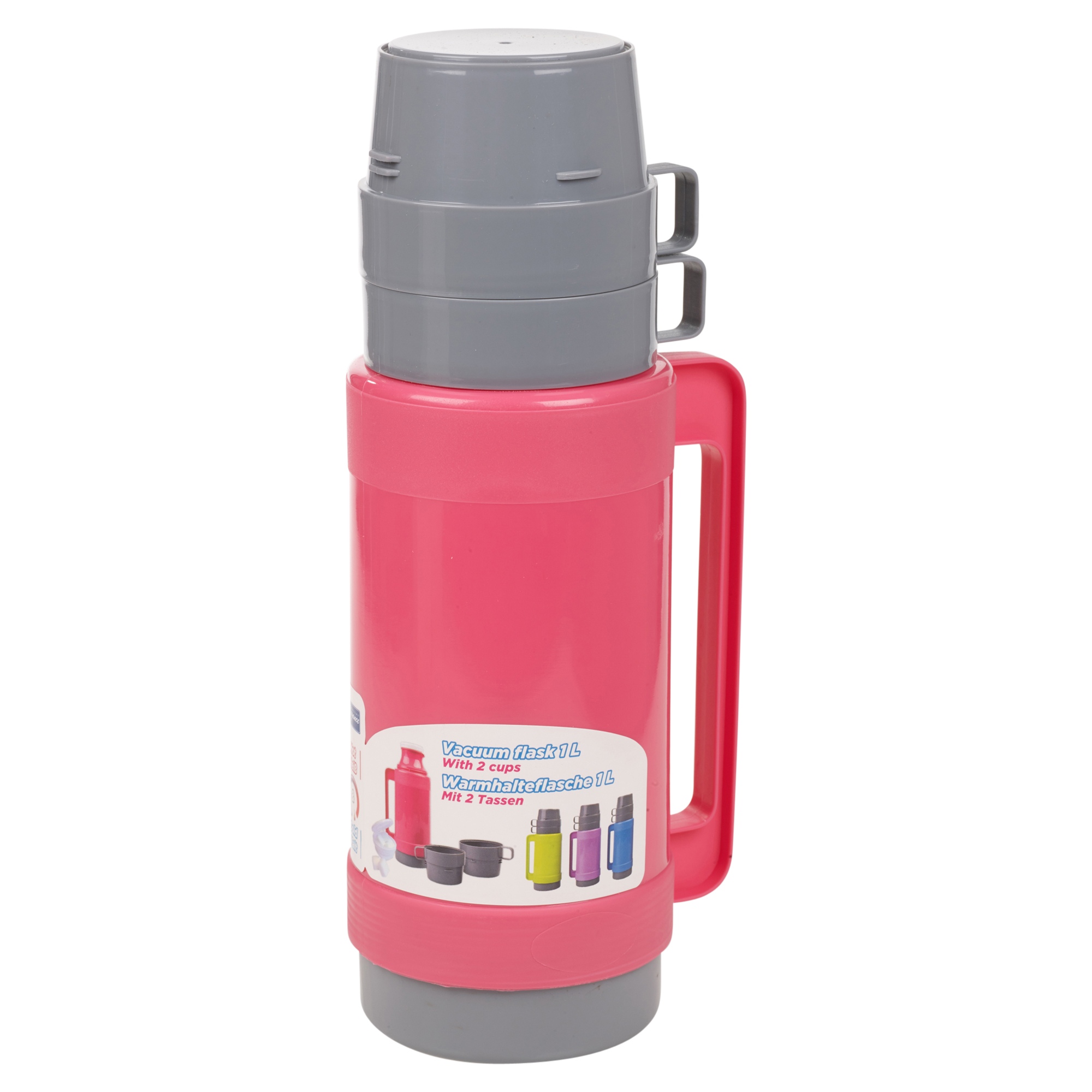 1L Vacuum Insulated Flask Hot & Cold Food Drink Thermos Camping Bottle Mug Lunch eBay