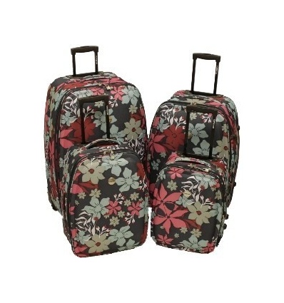 4 Piece Designer Light Weight Suitcases [Fern]