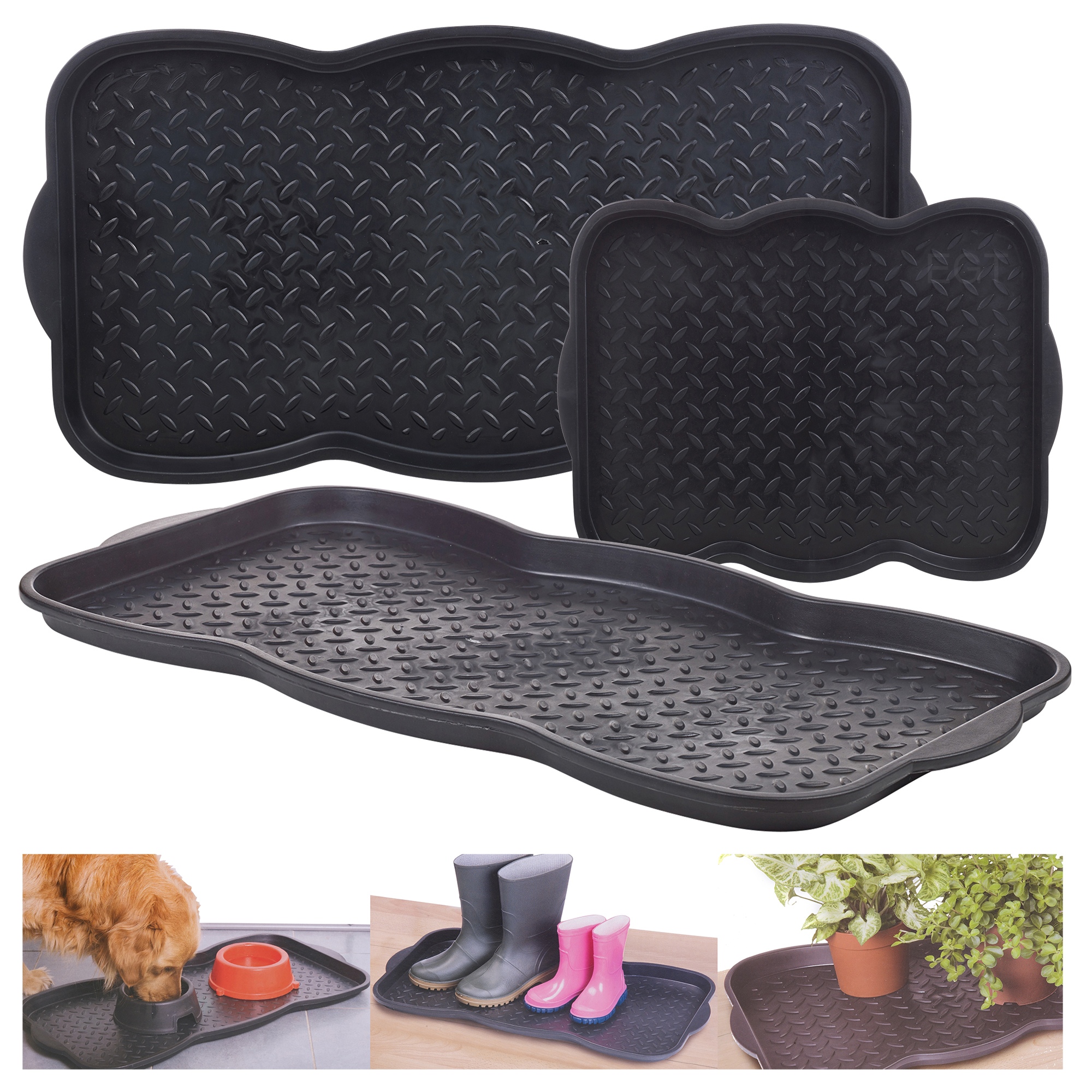 Multi Purpose Boot Shoe Home Storage Tidy Door Tray Garden Plants Plastic Liner eBay