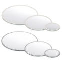 Diamante Trim Mirror Plates