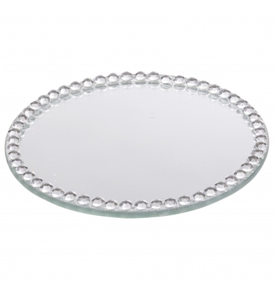 Diamante Trim Mirror Plates