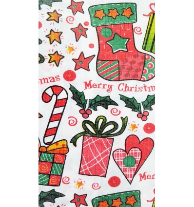 Patterned Disposable Christmas Tablecloth [240249]