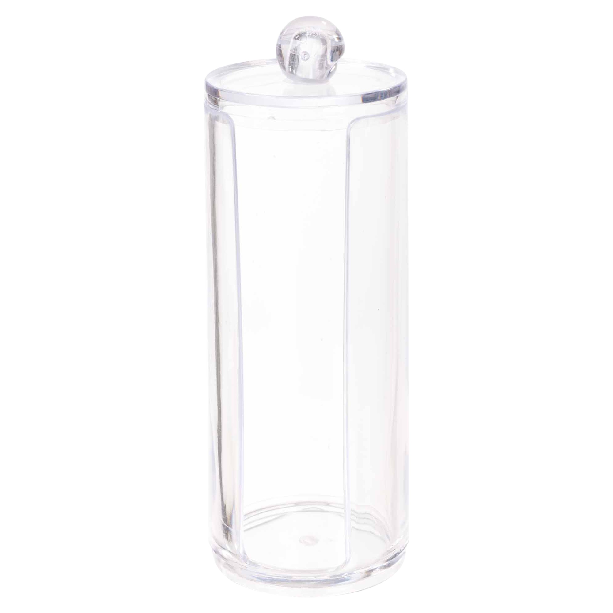 Clear Acrylic Cotton Wool Pad Dispenser Plastic Bathroom Make Up