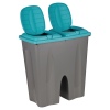 2 x 25 Litre Duo Bin BLOCK COLOURS