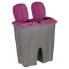 2 x 25 Litre Duo Bin BLOCK COLOURS