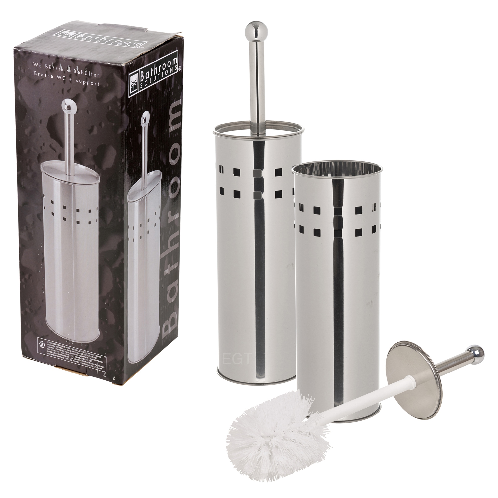 Free Standing Stainless Steel Bathroom Toilet Brush & Holder Bathroom