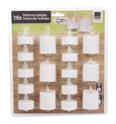 Arti Casa 16pc Flickering Tealights [227436]