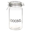 Glass Storage Jar with Clamp Lid