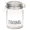 Glass Storage Jar with Clamp Lid