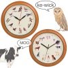 Animal Wall Clock w/Sound [518336]