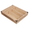 4pt Burned-Look Wooden Cutlery Tray [954923]