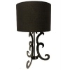 Black Pattern Table Candle Light