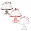 Trento Beaded Glass Plate With Dome Cover [999418]