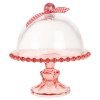 Trento Beaded Glass Plate With Dome Cover [999418]