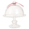 Trento Beaded Glass Plate With Dome Cover [999418]