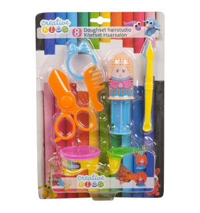 Creative Kids 8pc Doughset Hair Studio [981642]