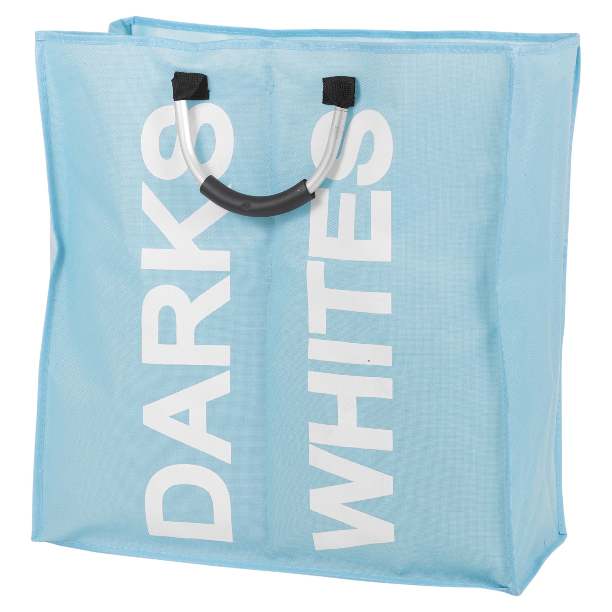 Large 2 Section Laundry Clothes Bag Washing Hamper Sorter Handles