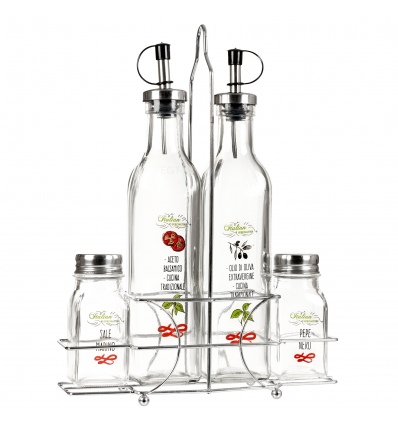 5pc Italian Style Cruet Set & Stand [633553]