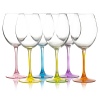 Wine Drinking Glass Coloured Base [233669]