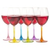 Wine Drinking Glass Coloured Base [233669]