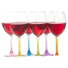 Wine Drinking Glass Coloured Base [233669]