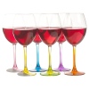 Wine Drinking Glass Coloured Base [233669]