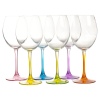 Wine Drinking Glass Coloured Base [233669]