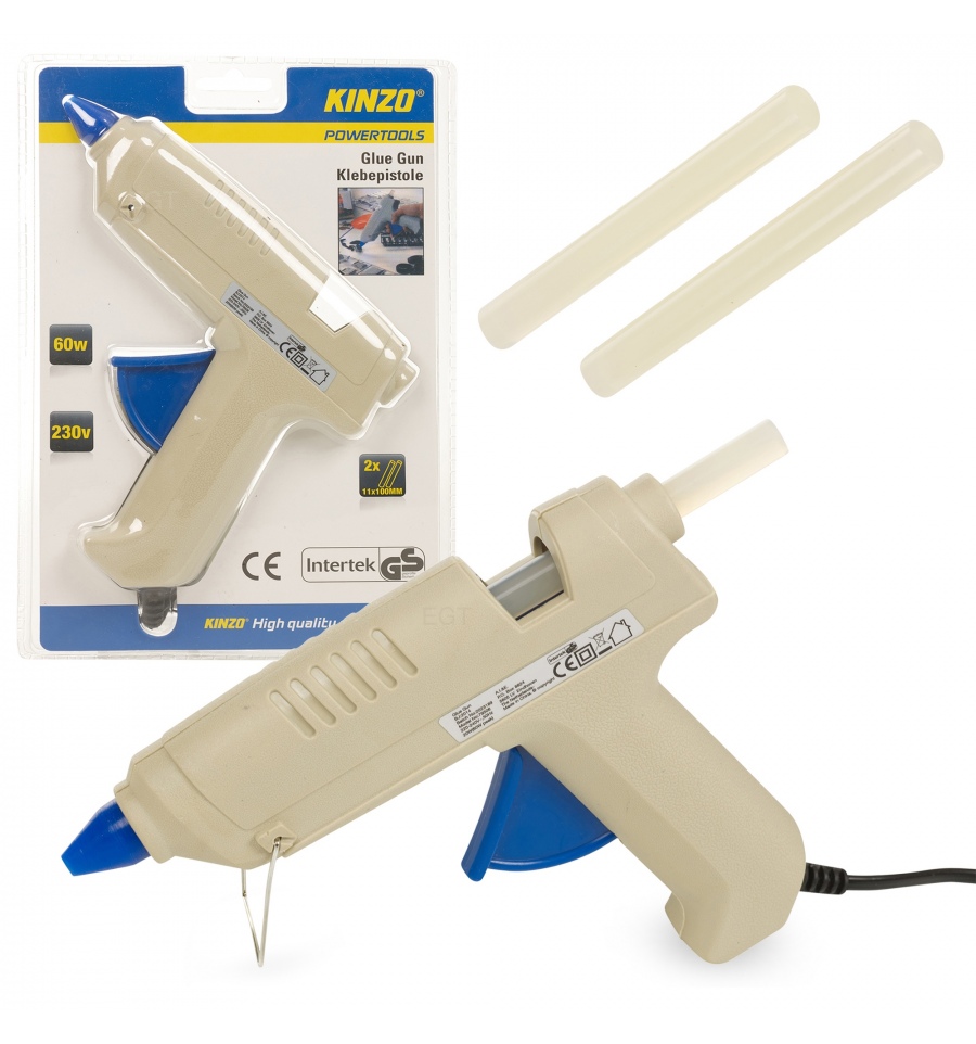 Kinzo Beige Glue Gun 60W With 2x Refill Sticks [795065] Easygift Products