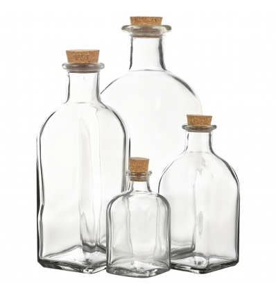 Glass Bottles With Cork Lid 