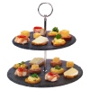 2 Tier Slate Cake Stand [194237]