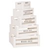 Arti Casa Wooden Storage Crates [9963-87/70/63/56/49]