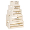 Arti Casa Wooden Storage Crates [9963-87/70/63/56/49]