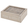 Arti Casa 4 Section Wooden Coffee Box Home [979397]