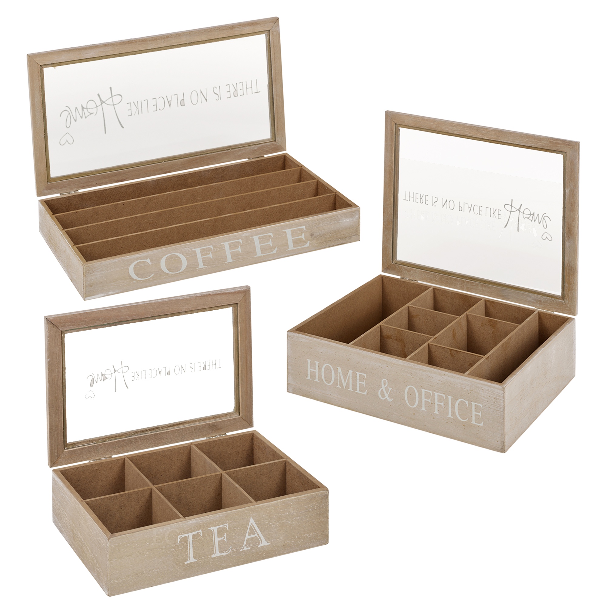 Wooden Tea Boxes Or Coffee Capsule Holder Storage Container Glass Wooden Tea Boxes Or Coffee Capsule Holder Storage Container Glass Lid E Food