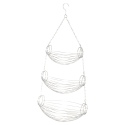 Excellent Houseware Silver Wire Oval Hanging Basket 3 Piece [642127]