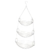 Excellent Houseware Silver Wire Oval Hanging Basket 3 Piece [642127]