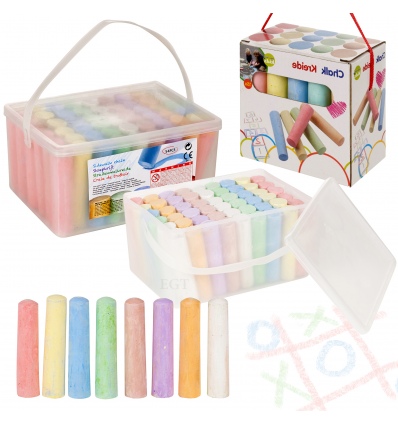 Jumbo 54Pc Multi-Colour Sidewalk Chalk In Bucket [312717]