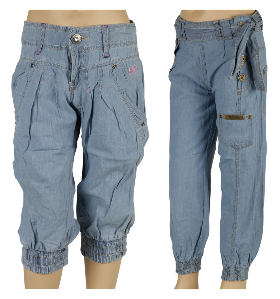 Lee Cooper Jeans - Girls Cuffed, Light Blue [AC2926] - Easygift Products