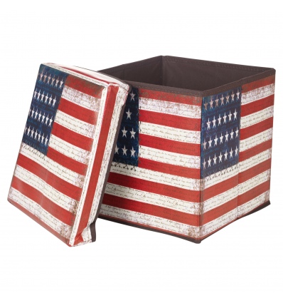 Storage Box Foldable Ottoman City Print [644992]