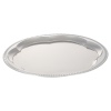 Round Metal Serving Platter Flower Mirror Tray [290763]