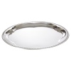 Round Metal Serving Platter Flower Mirror Tray [290763]