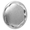 Round Metal Serving Platter Flower Mirror Tray [290763]