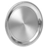 Round Metal Serving Platter Plain Mirror Tray [650658]