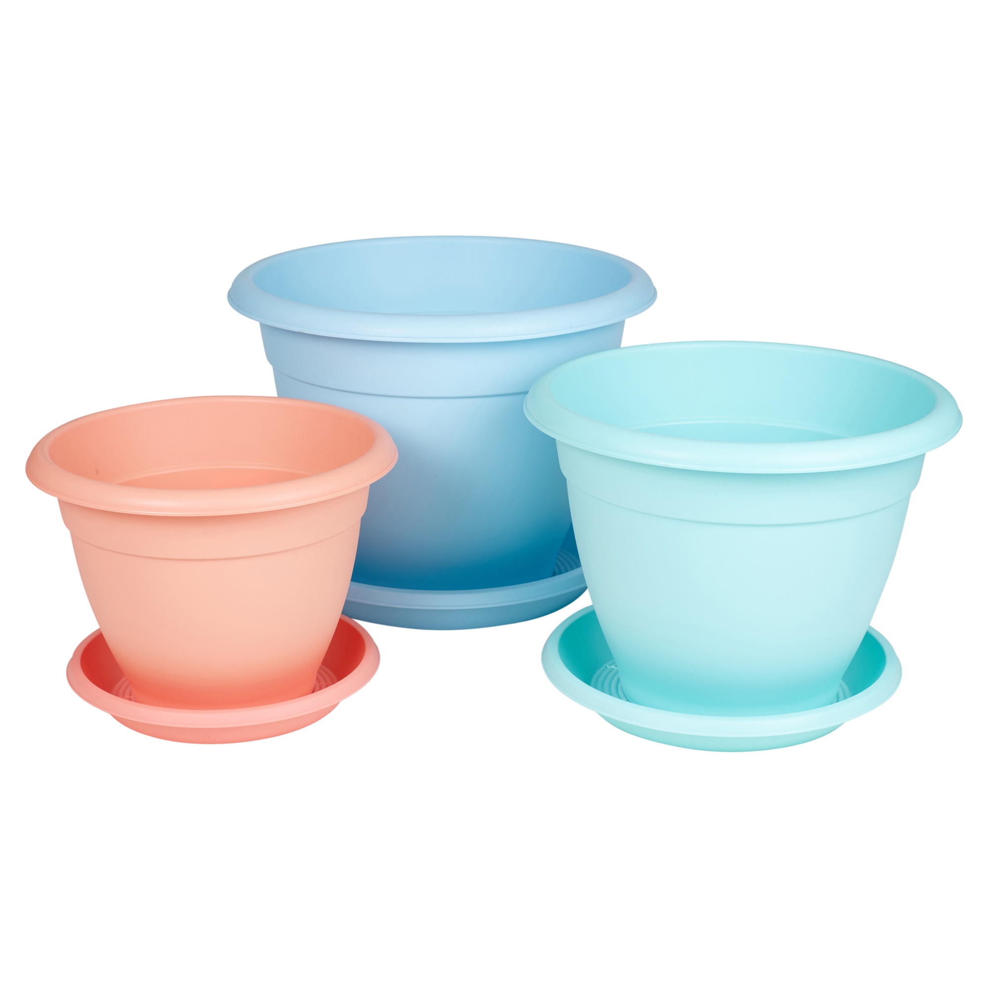 Plastic Plant Flower Pot Garden Holder Pots Planter Herb Assorted