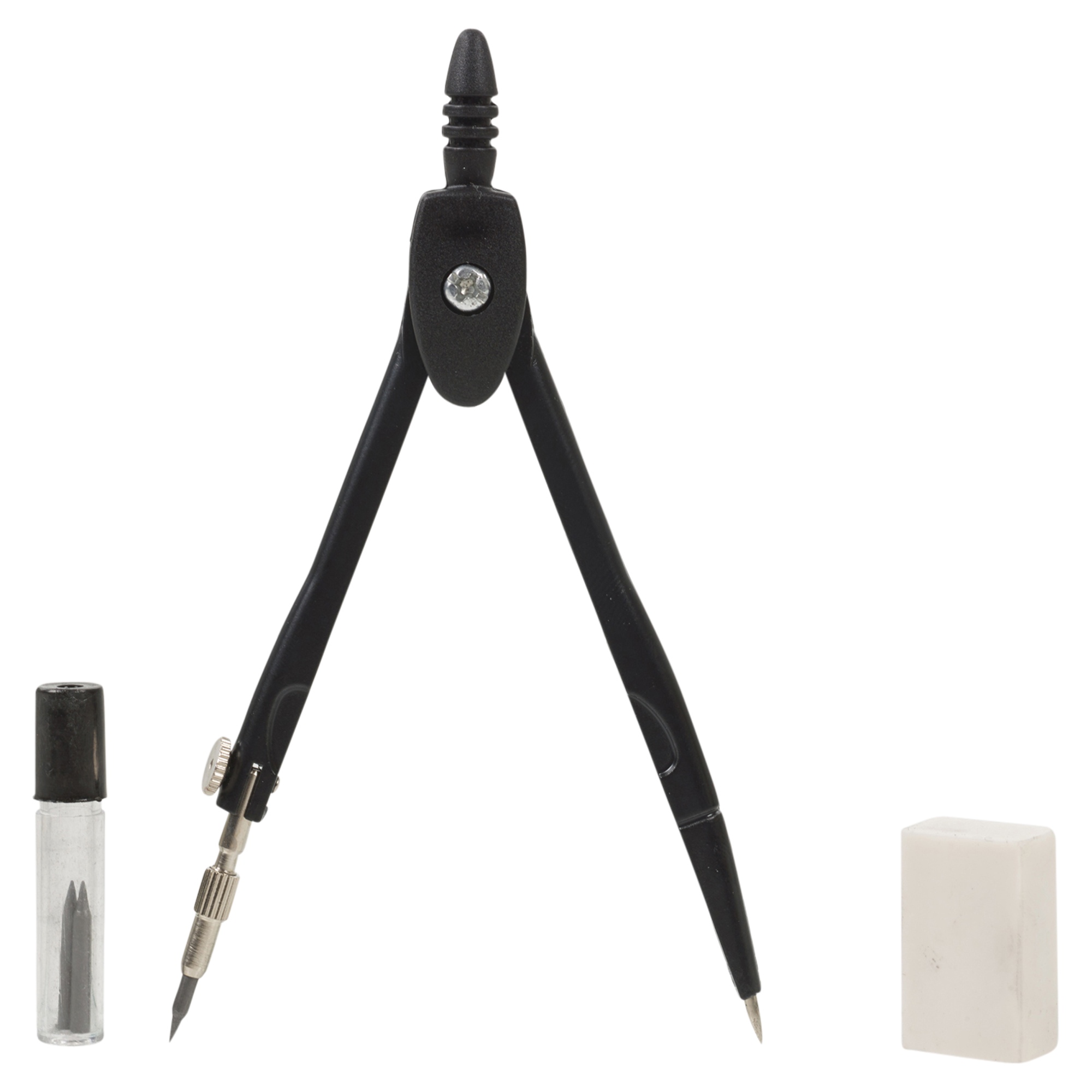 7 Pc Compass Precision Drawing Set Ruler Protractor Boxed Case School