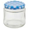 Glass Jars With Checkered Lids [844910]