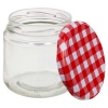 Glass Jars With Checkered Lids [844910]