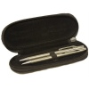 Silver Pen & Pencil In Suede Leather Case [Black Case]