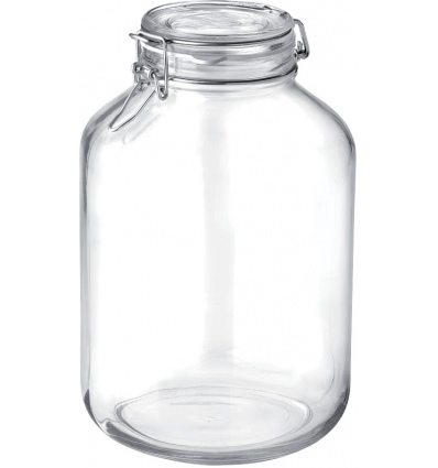 Bormioli Rocco Round Storage Jar Clear Lid