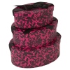 Gift Box 3Pc Round Pink+ Black Lace [433969]